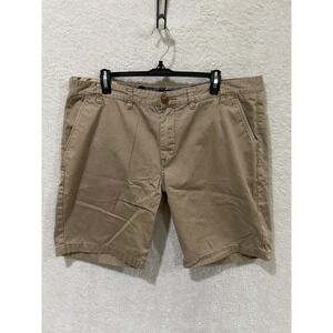 Barbour Shorts‎ Mens 40 Khaki Flat Front Cotton 9.5" Inseam